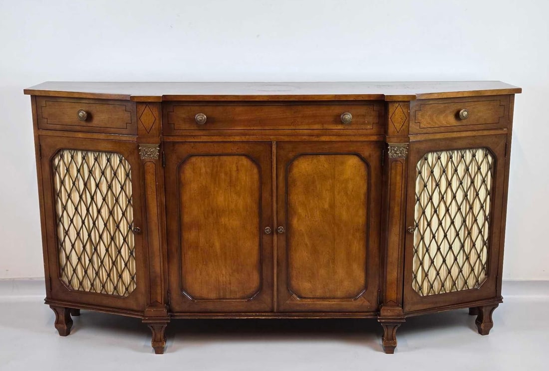 REGENCY REVIVAL FRUITWOOD CREDENZA/ SERVER (1 of 17)