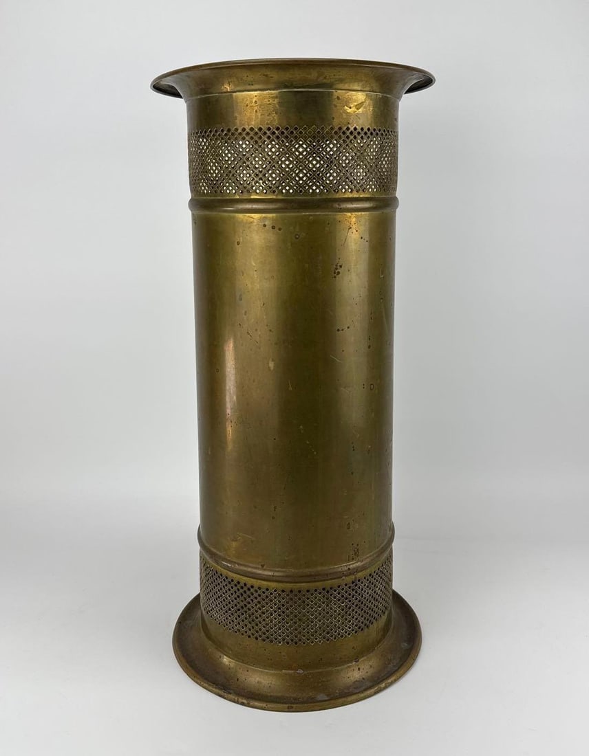 VINTAGE BRASS UMBRELLA/CANE STAND (1 of 7)