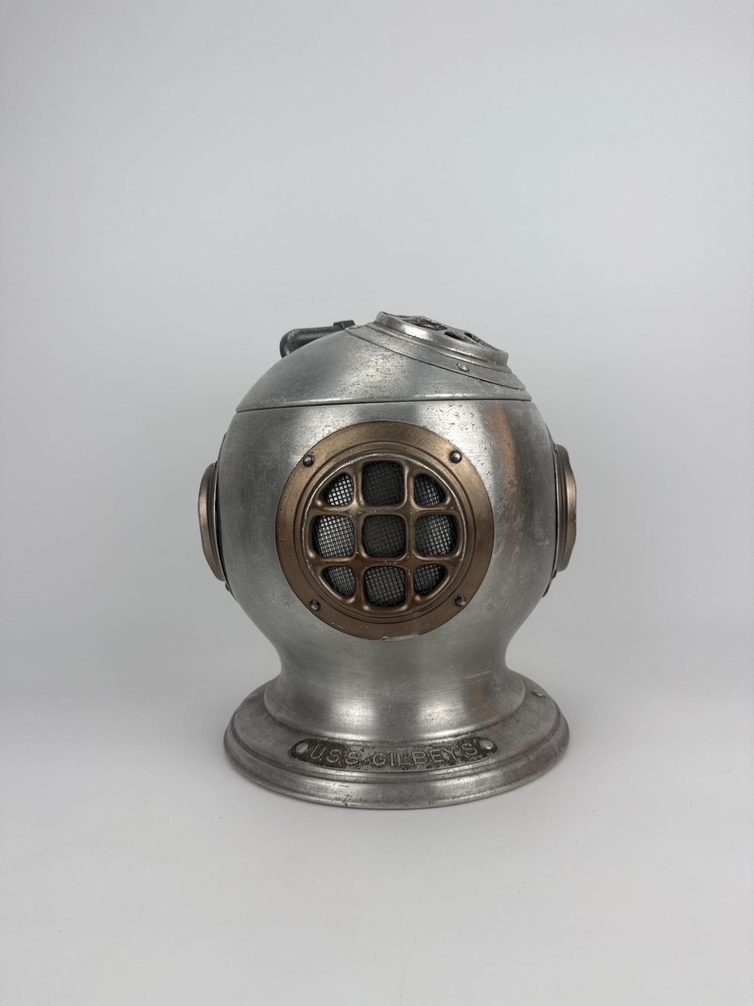 SEYMOUR MANN ITALIAN DIVER HELMET ICE BUCKET, U.S.S GILBEYS, 1970 (1 OF 2) (1 of 13)