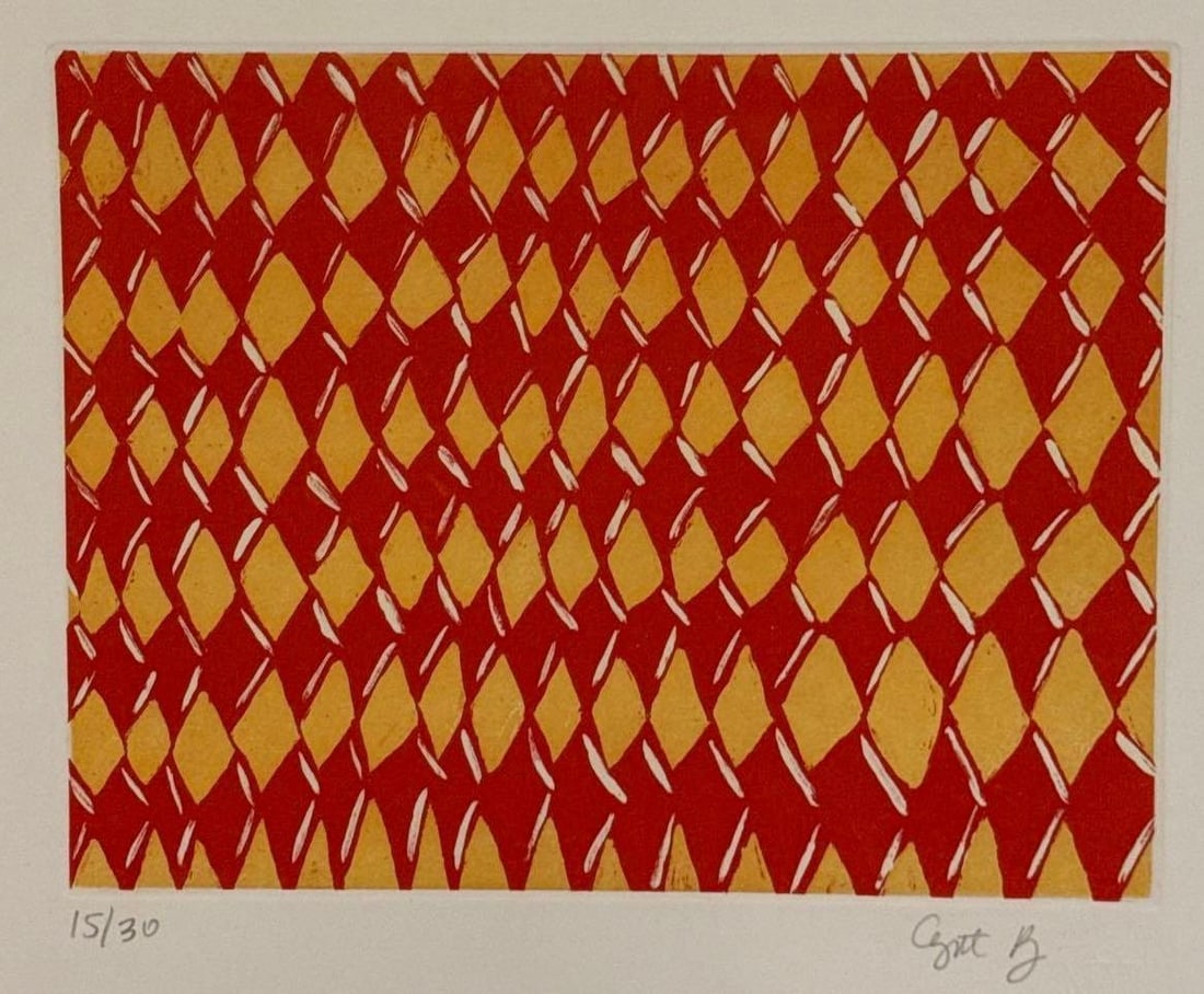 CYNTHIA ROJAS THREE ABSTRACT PATTERN PRINTS - 3