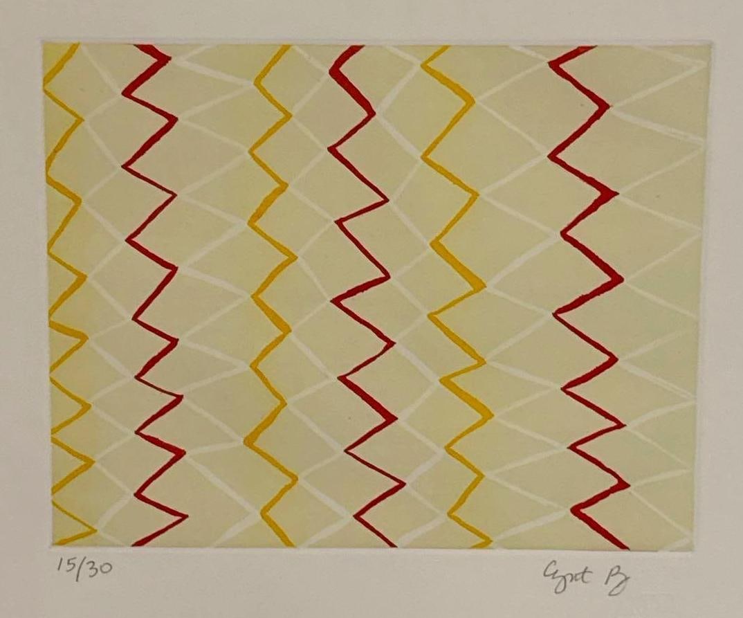 CYNTHIA ROJAS THREE ABSTRACT PATTERN PRINTS - 8