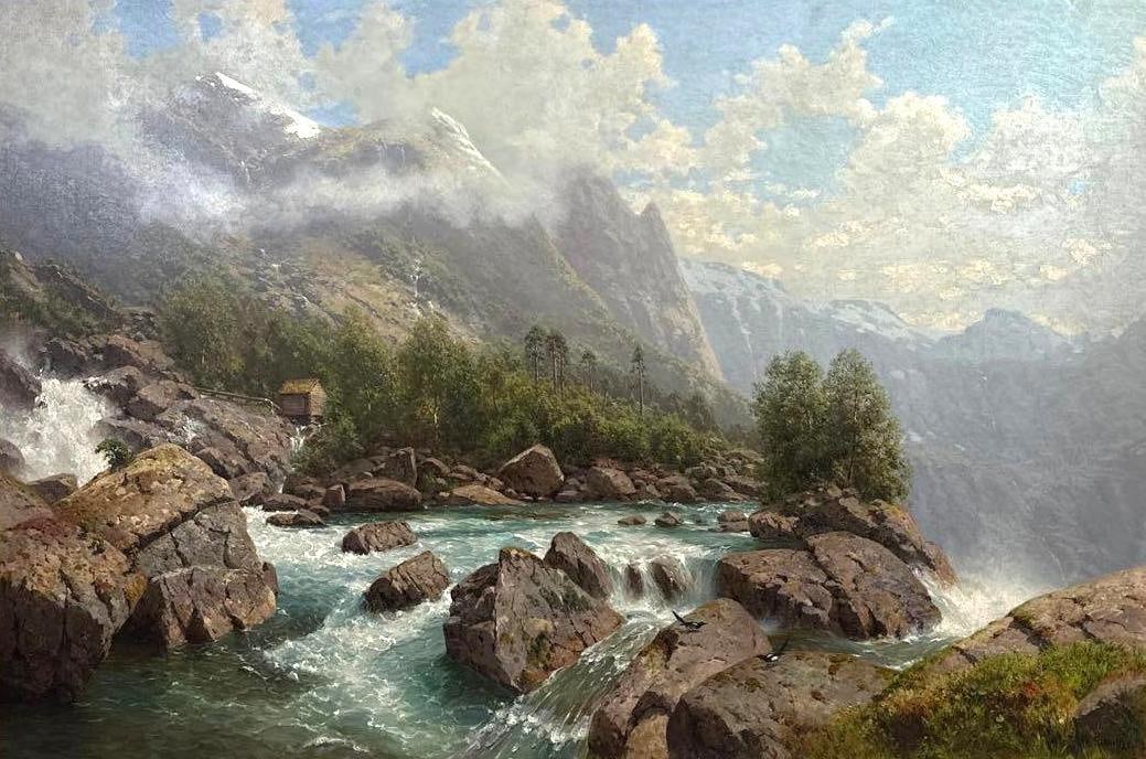R. SHULTZE LANDSCAPE OIL PAINTING (1 of 11)