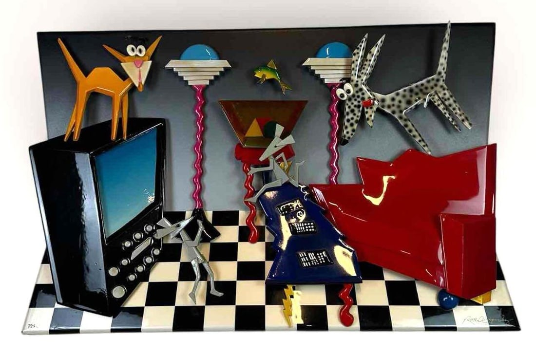 ROARK GOURLEY THREE DIMENSIONAL RELIEF WALL SCULPTURE (1 of 8)