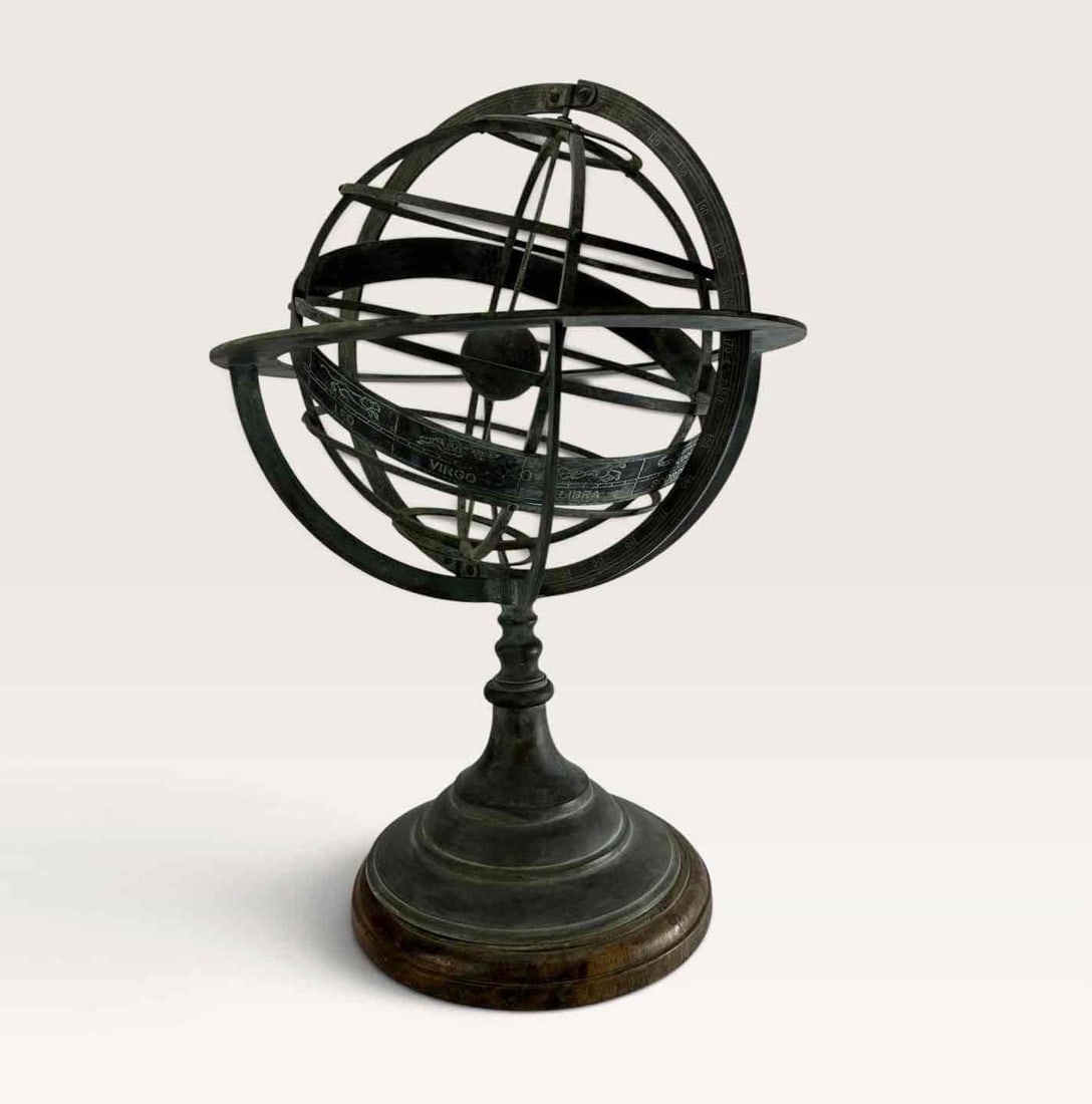 G. GOBILLE BRONZE ARMILLARY SPHERE (1 of 9)