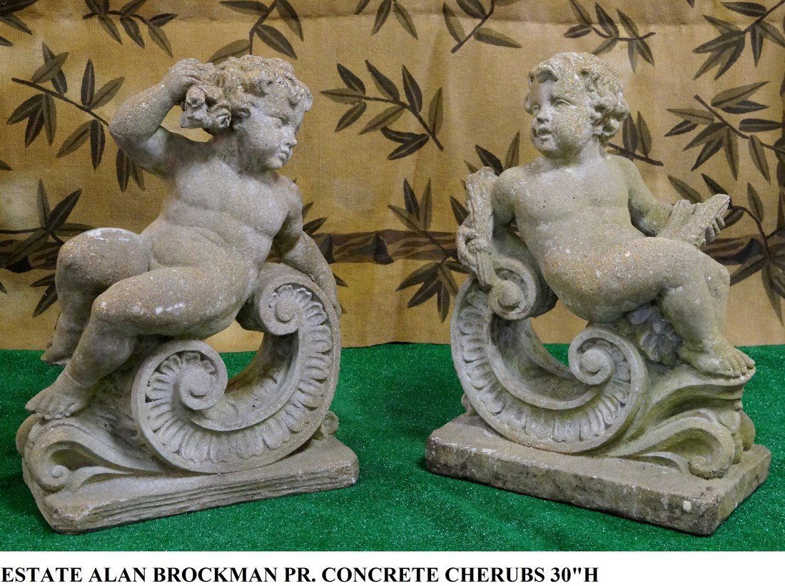 PR. FIGURAL CONCRETE CHERUBS (1 of 7)