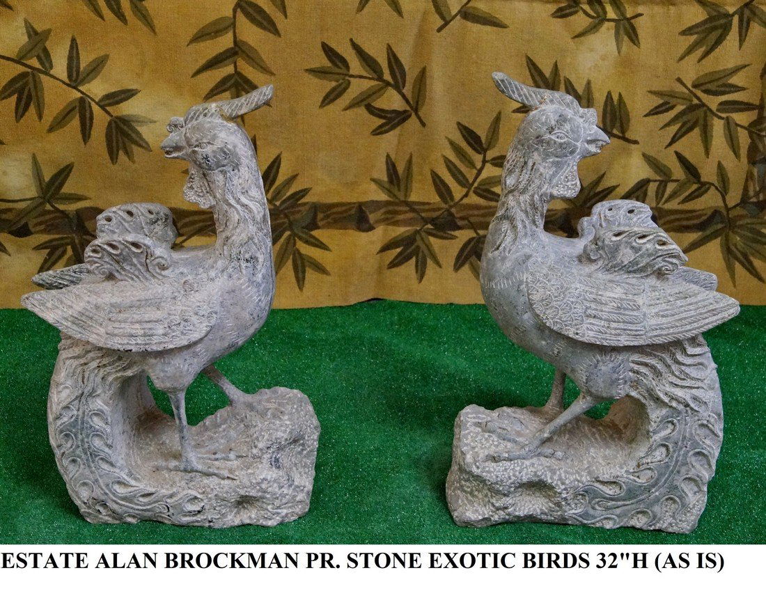 PR. CARVED STONE BIRDS (1 of 2)