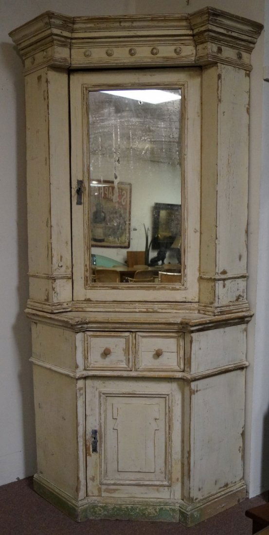 19TH C. CORNER CABINET (1 of 4)