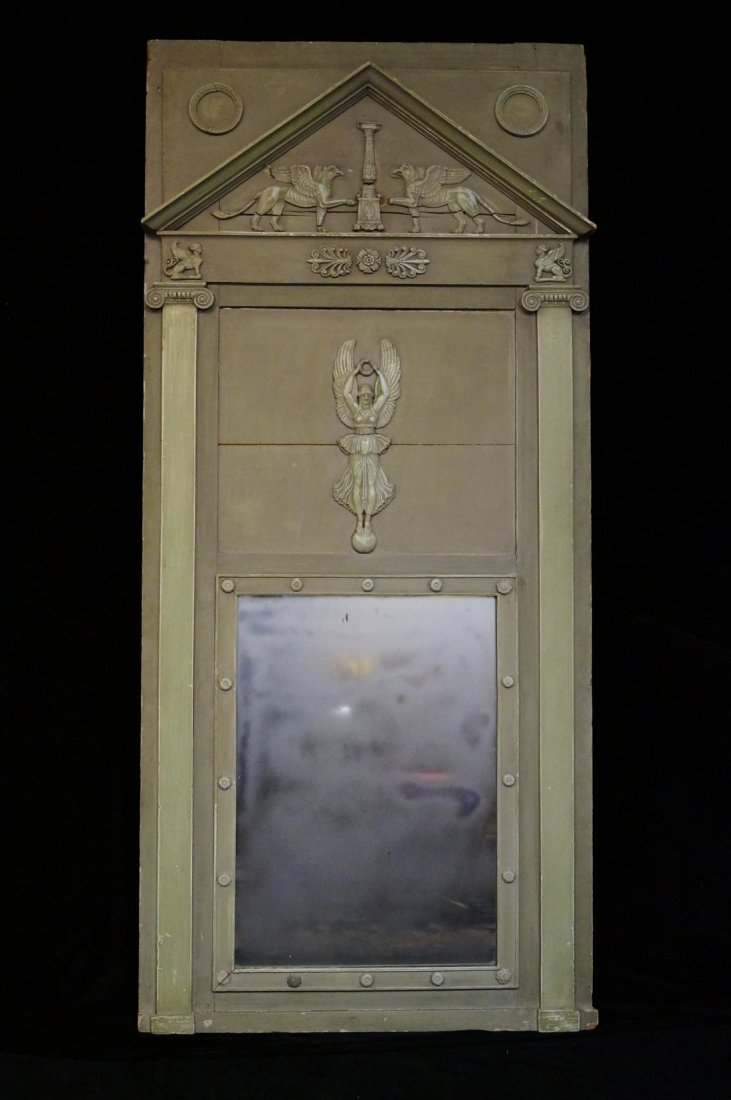 19TH C. TRUMEAU MIRROR (1 of 3)