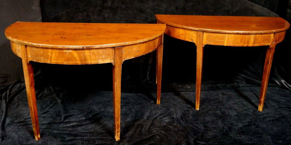 PR. 18TH C. DEMILUNE CONSOLES (1 of 9)
