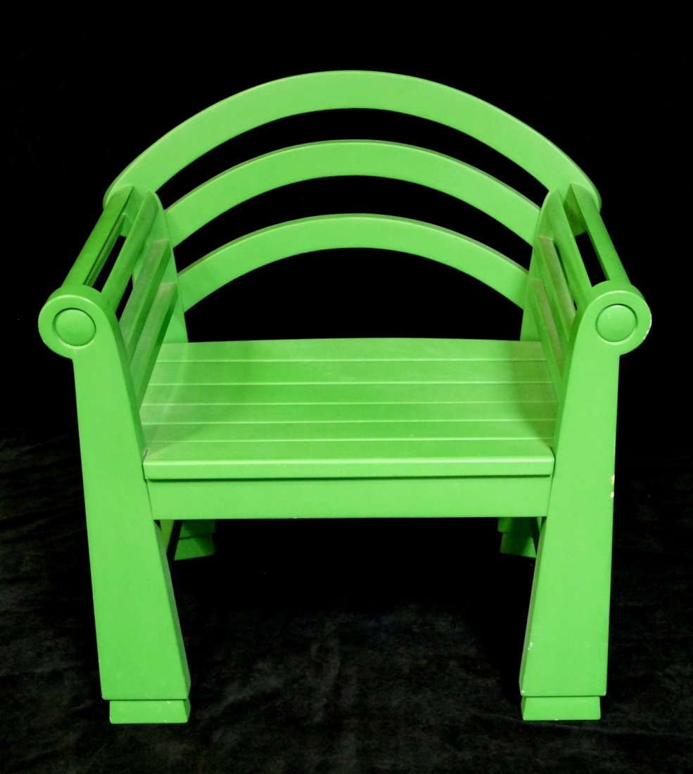 DAVID EBNER BELLPORT CHAIR: DAVID EBNER BELLPORT CHAIR, 1991; 31X30X21" ESTATE ALAN BROCKMAN