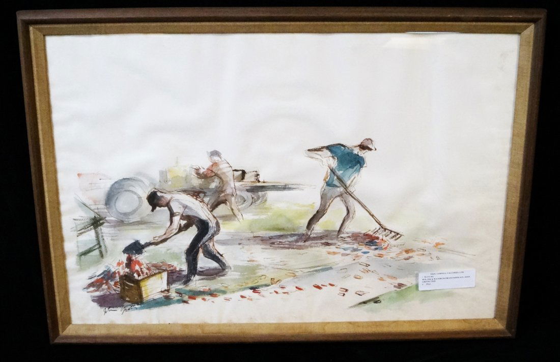 WATERCOLOR SGN. JOHN GROTH: WATERCOLOR ON PAPER SGN. JOHN GROTH 22X30"