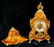LOUIS XV STYLE FRENCH MARQUETRY CLOCK