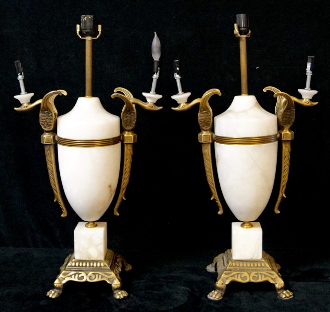 PR. BRONZE & ALABASTER LAMPS (1 of 1)