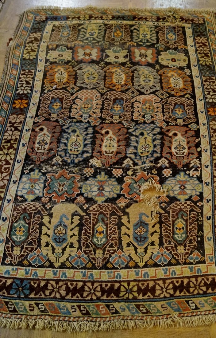 ORIENTAL THROW RUG: ORIENTAL THROW RUG 4'7"X3'1"