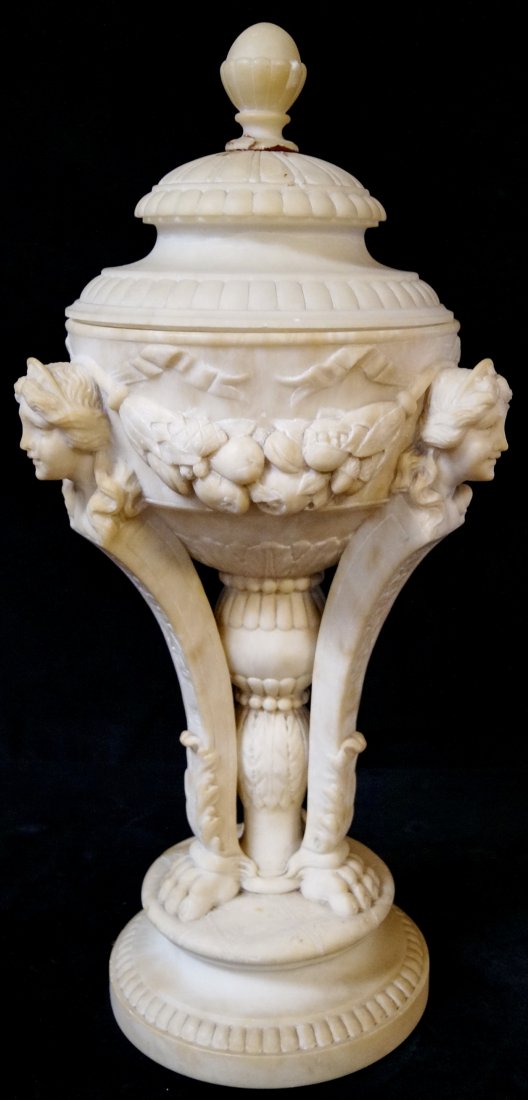 ALABASTER URN FORM LAMP (1 of 5)