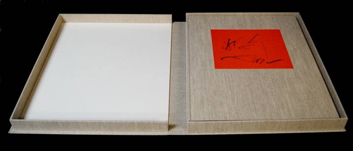 ROBERT MOTHERWELL & OCTAVIO PAZ FOLIO W/ BOX: ROBERT MOTHERWELL & OCTAVIO PAZ FOLIO W/ BOX 22X18"