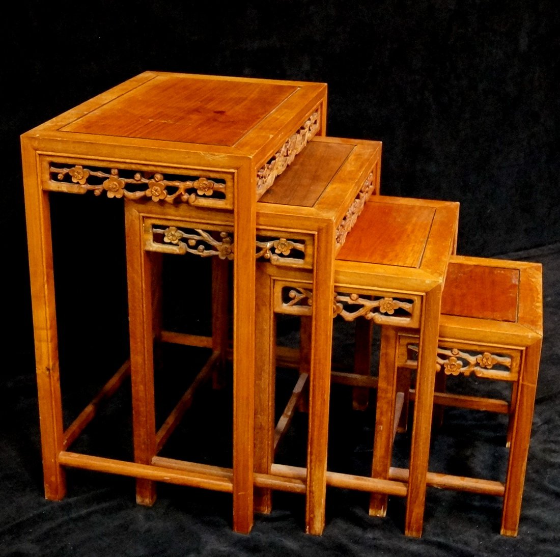 NEST 4 ASIAN TABLES: NEST 4 ASIAN TABLES 25"H 20"W 14"D