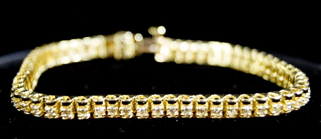 14K DIAMOND BRACELET (YELLOW GOLD)  1.5CT (1 of 1)