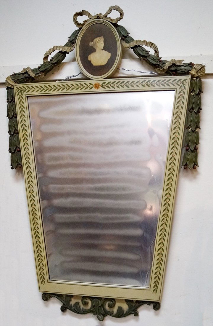 VENETIAN PAINT DECORATED MIRROR (1 of 1)