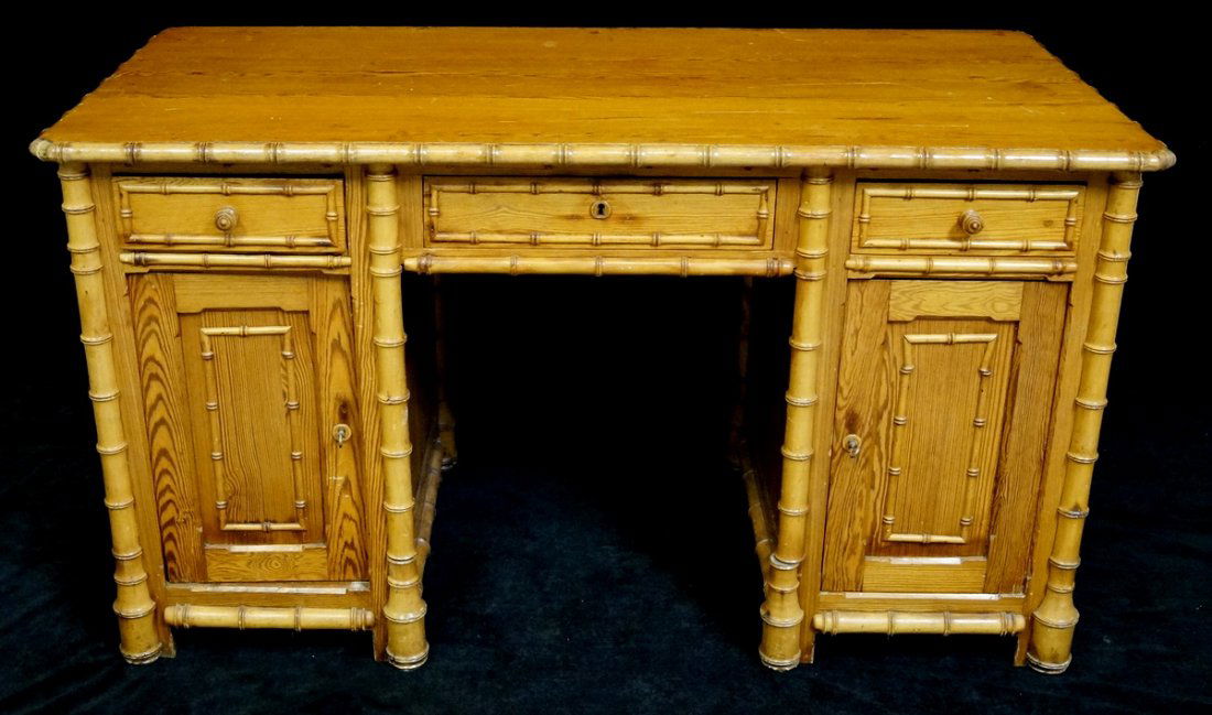 19TH C. FAUX BAMBOO DESK (1 of 3)