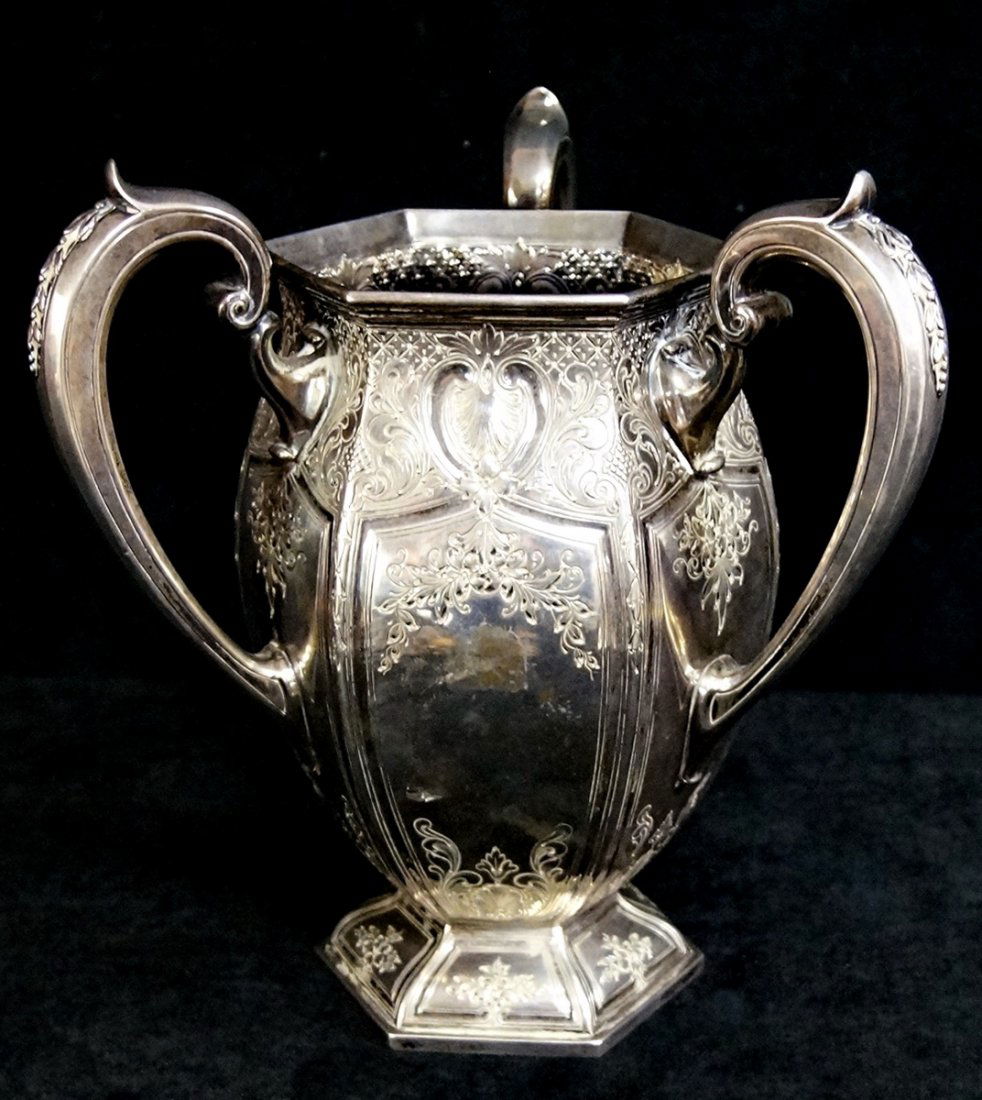 STERLING LOVING CUP GROGAN & CO 10"H  APPRX. 42OZ (1 of 3)