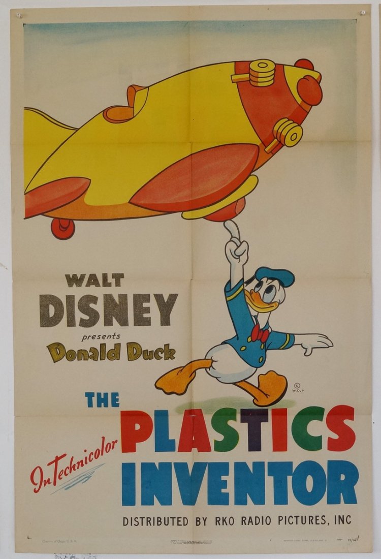RKO PROMOTIONAL POSTER WALT DISNEY PRESENTS "DONALD (1 of 2)
