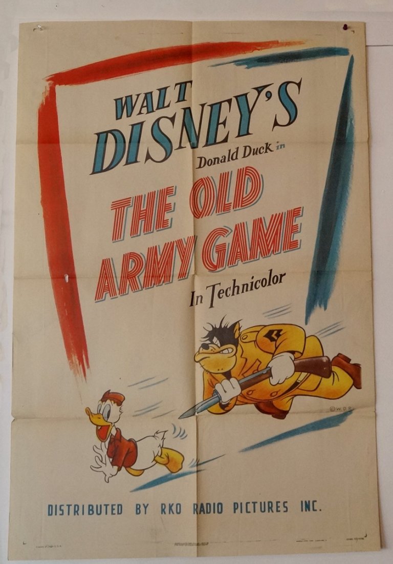 RKO PROMOTIONAL POSTER WALT DISNEY PRESENTS "DONALD (1 of 2)