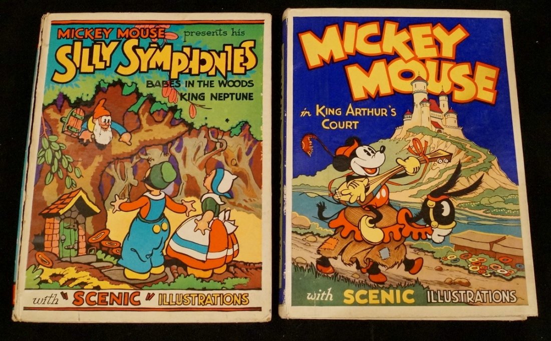 2 BOOKS " MICKEY MOUSE IN KING ARTHUR'S COURT" (1 of 4)
