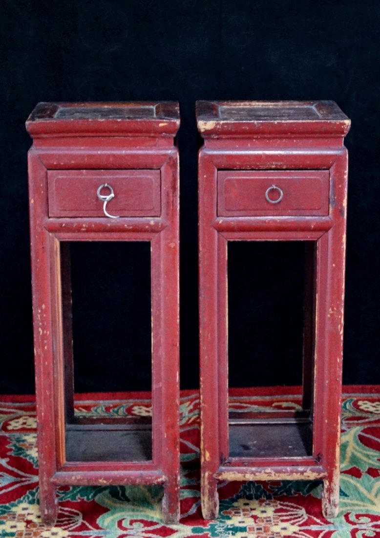 PR. 19TH C. ORIENTAL PEDESTAL TABLES (1 of 4)