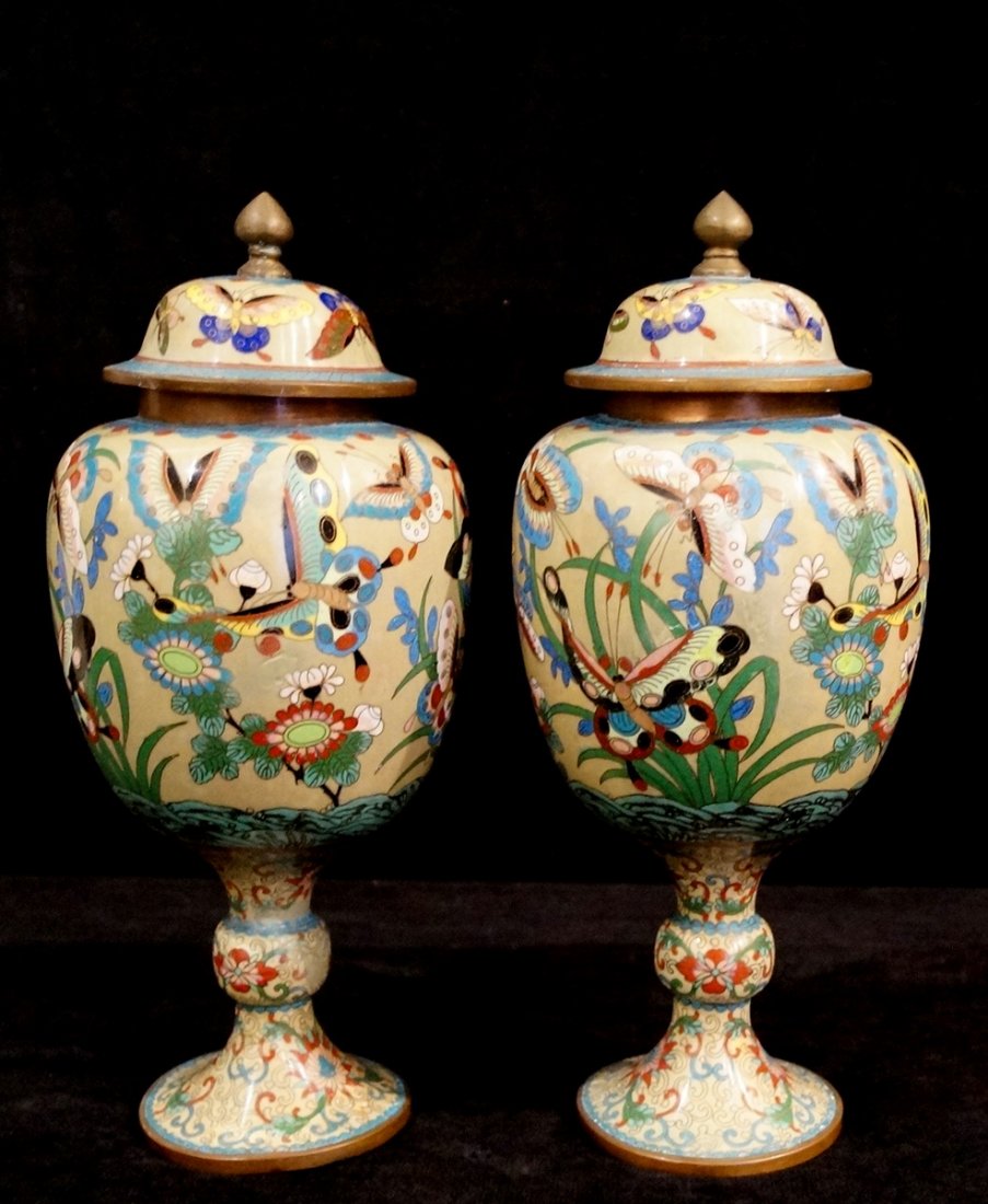 PR. CLOISONNE COVERED URNS (1 of 1)