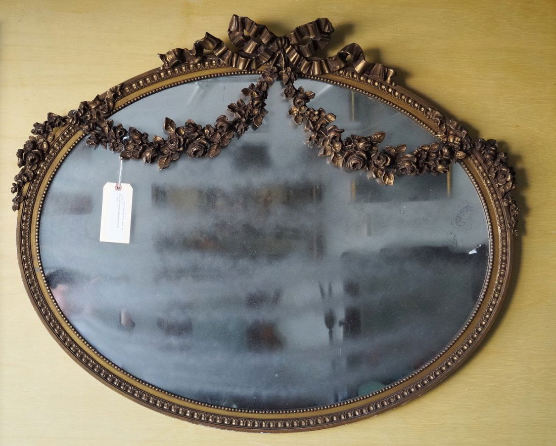 OVAL GILT FRAME MIRROR (1 of 6)