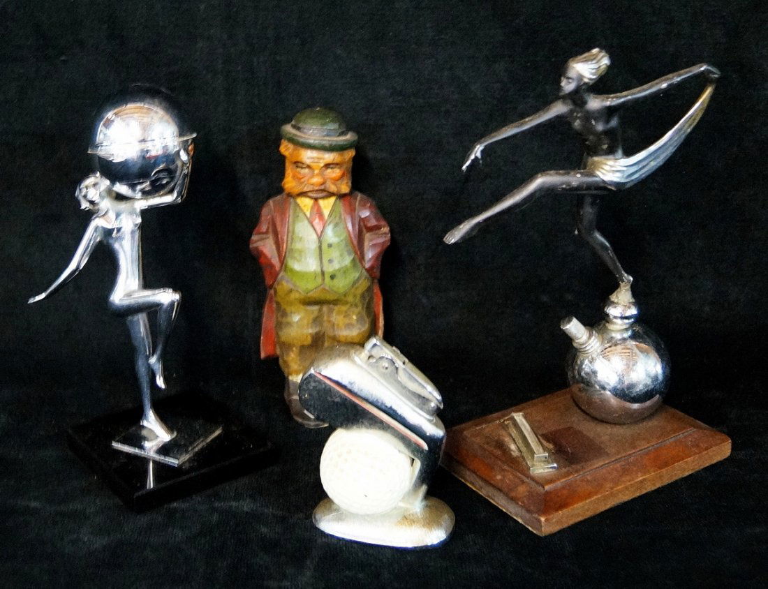 4  FIGURAL LIGHTERS (7.5"H TALLEST) (1 of 1)
