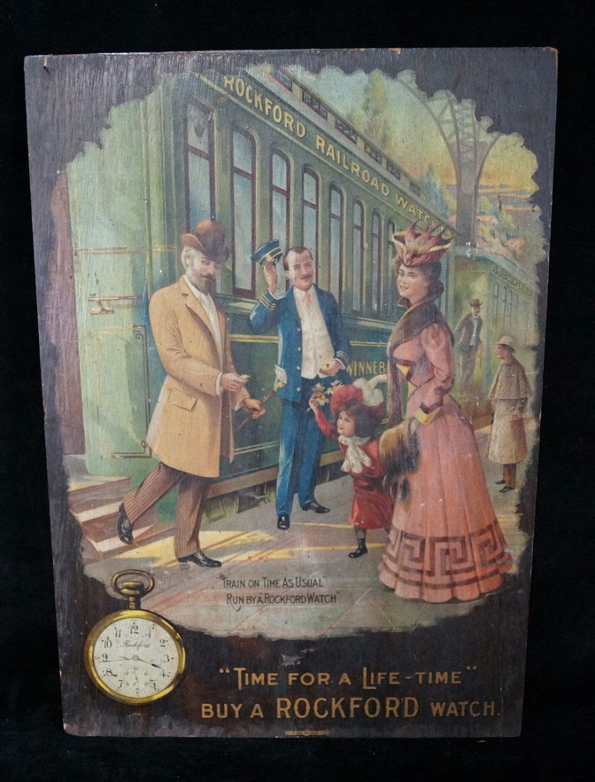 ROCKFORD WATCH ADVERTISEMENT ON BOARD (1 of 3)