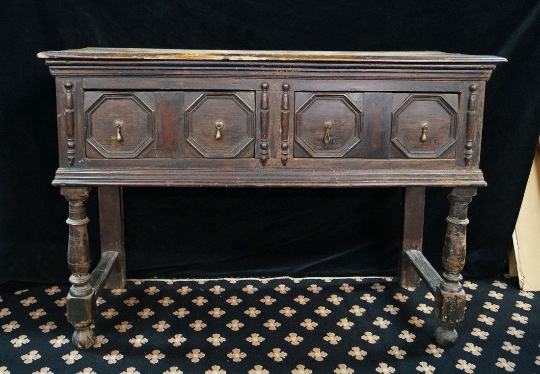 18TH C. JACOBEAN SIDEBOARD (1 of 5)