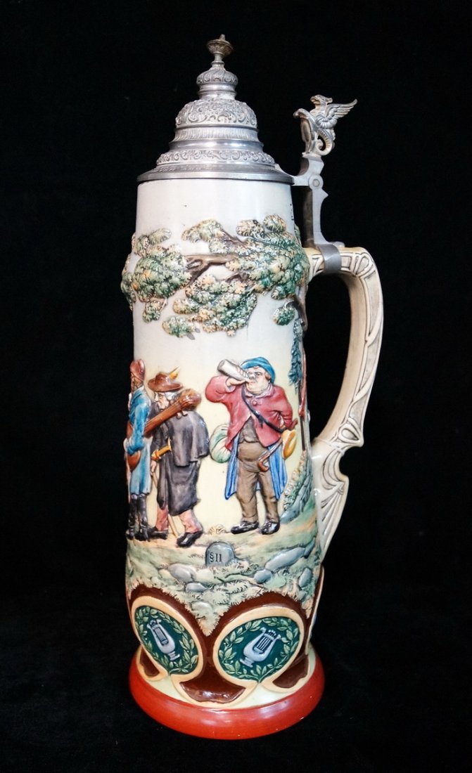 GERMAN PORCELAIN STEIN (1 of 6)