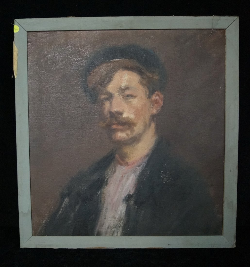 MACMONNIES O/C "FRENCH FISHERMAN W/CAP" (1 of 4)