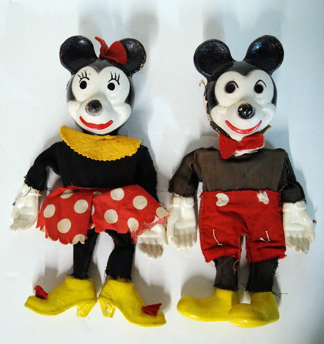 MICKEY AND MINNIE MARIONETTE PUPPETS (1 of 6)