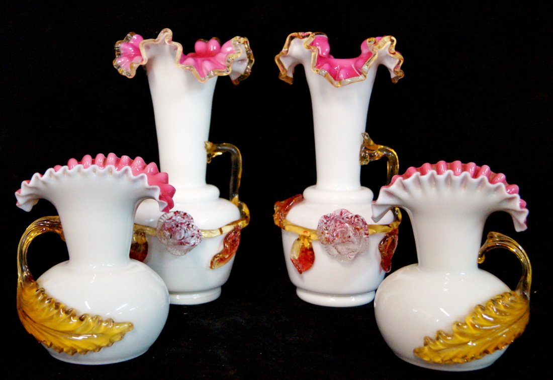 2 PR. VENETIAN GLASS VASES (1 of 3)