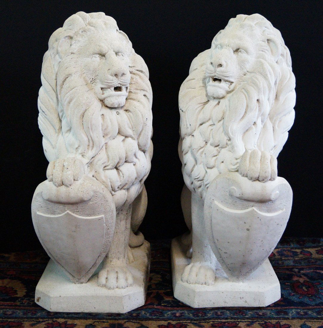 PR. CAST CONCRETE LIONS (1 of 4)