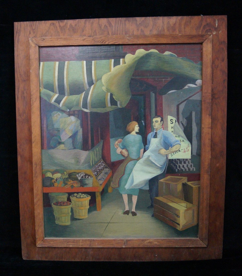 FRAMED O/P MARKET SCENE (1 of 5)