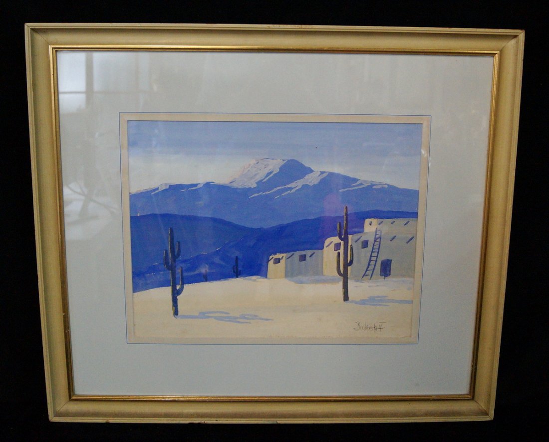 ORIGINAL WORK ON PAPER  SGN. BICKERSTAFF (1 of 5)