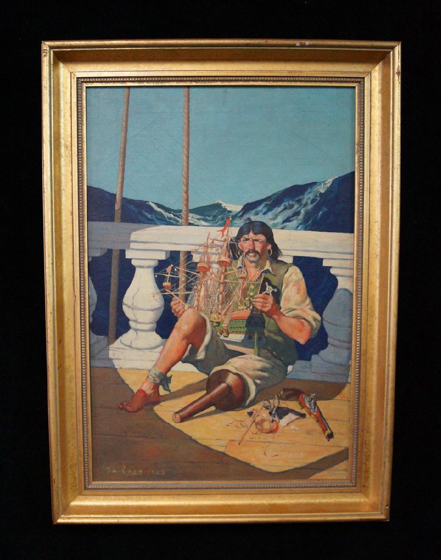 A.L. RIPLEY SGN. O/C "THE PIRATE" (1 of 6)