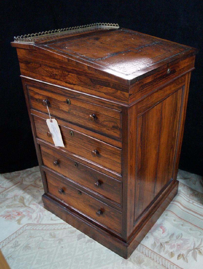 19TH C. ROSEWOOD DAVENPORT DESK (1 of 6)