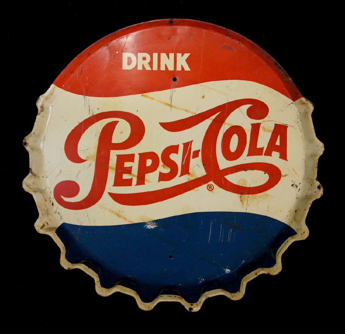 PEPSI-COLA PORCELAIN SIGN (1 of 9)