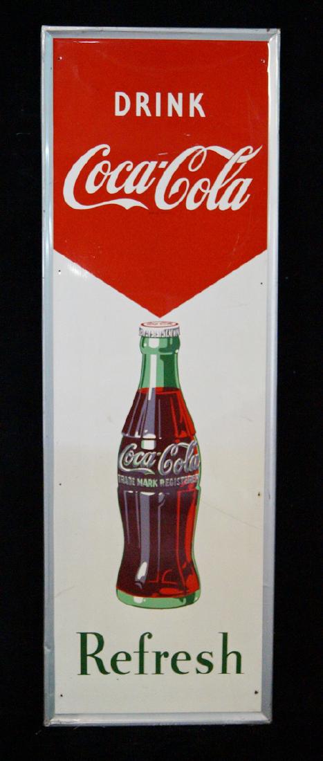 REFRESH DRINK COCA-COLA TIN SIGN (1 of 5)