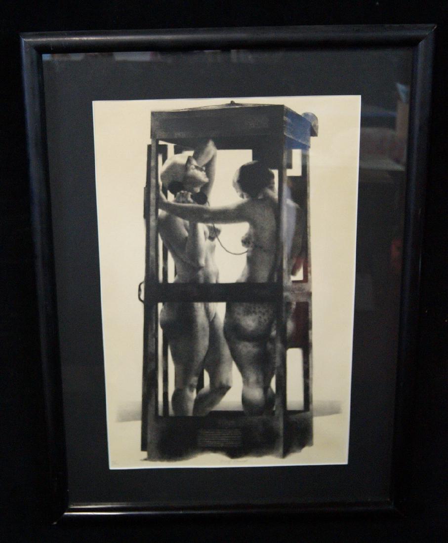 FRAMED AMERICAN LITHOGRAPH SGN. JOSEPH HIRSCH (1 of 3)