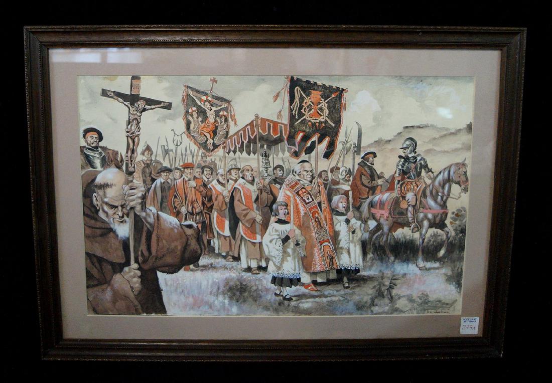 PETER JACKSON SGN. WATERCOLOR (1 of 5)