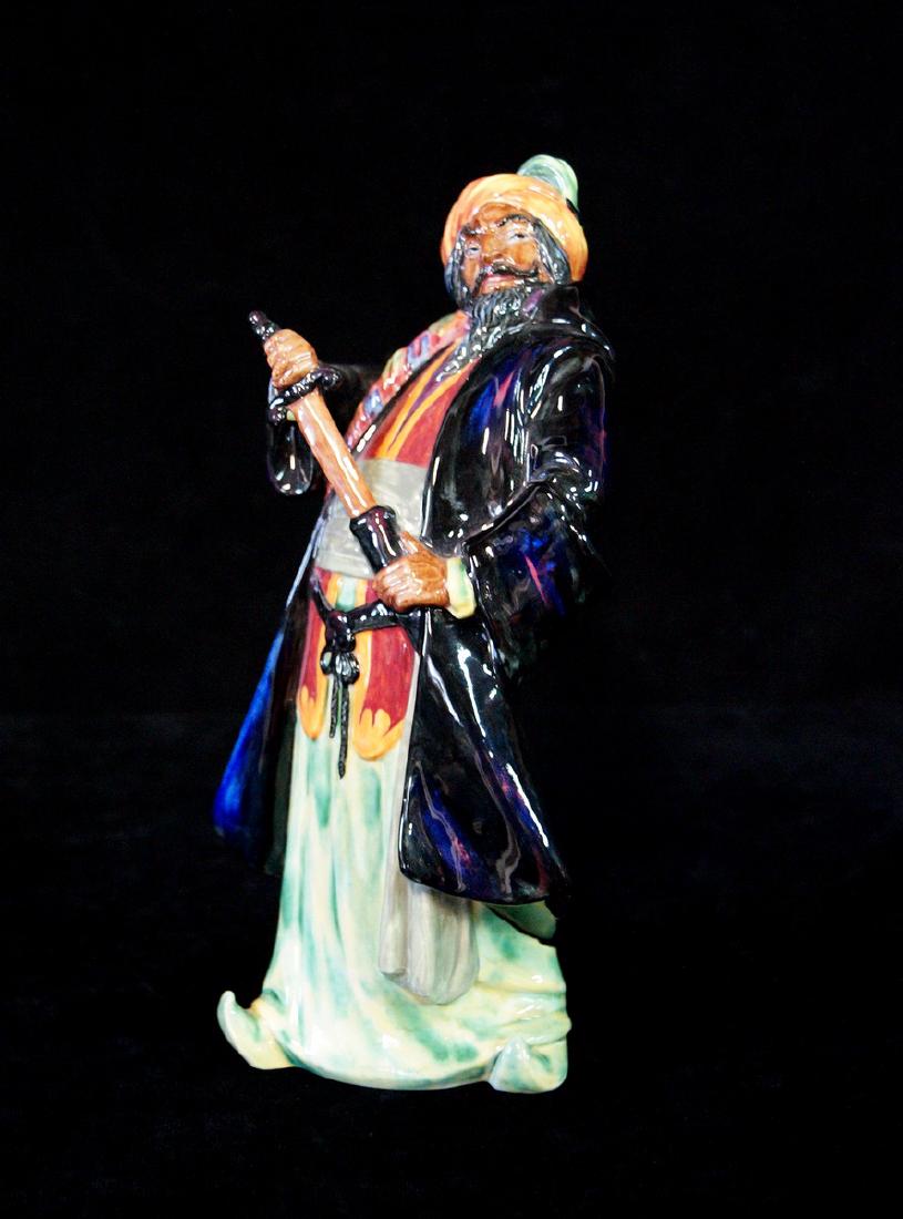 ROYAL DOULTON FIGURE BLUE BEARD: ROYAL DOULTON FIGURE BLUE BEARD 11"H