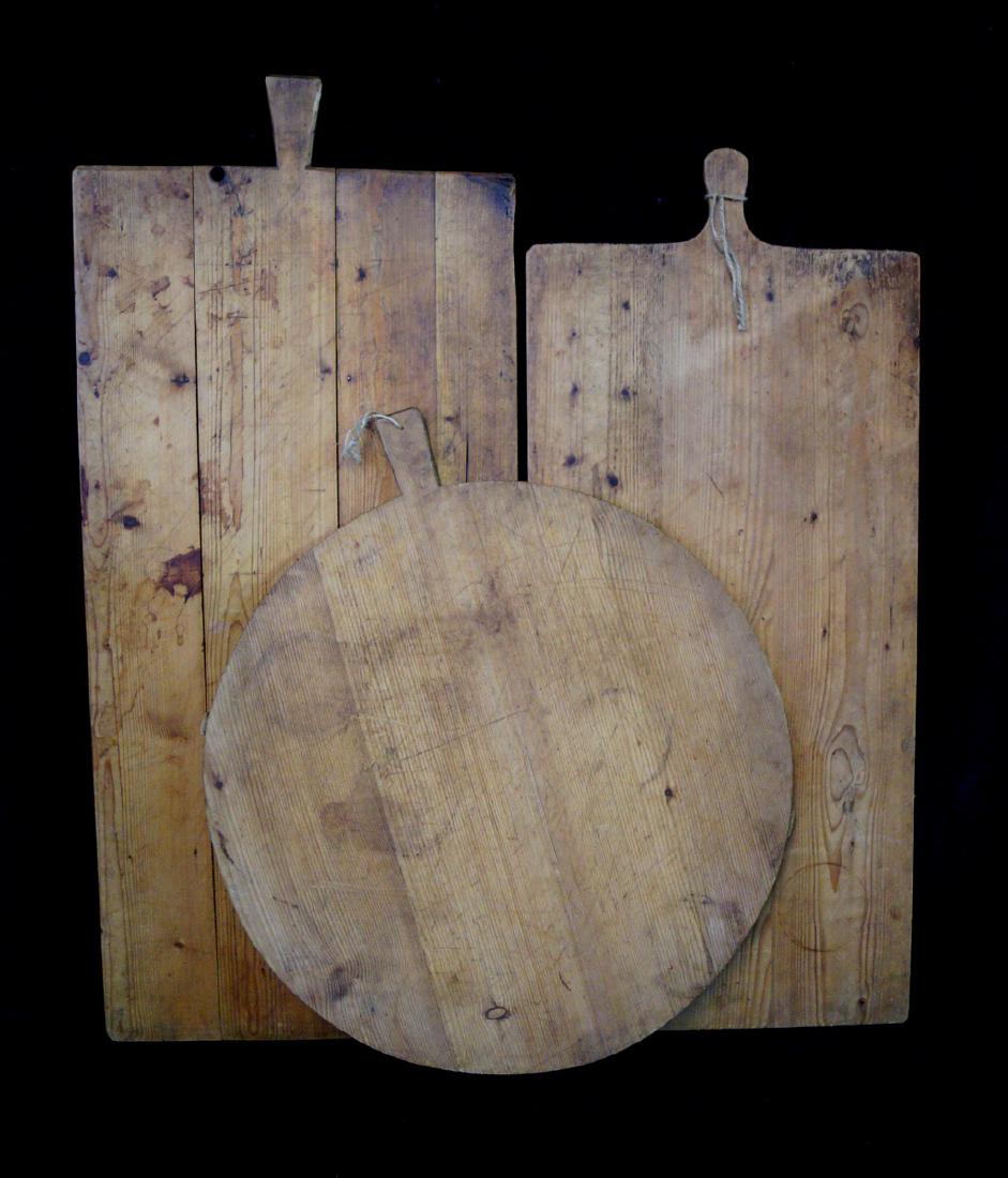 3 19TH C. FRENCH BREAD BOARDS (1 of 3)