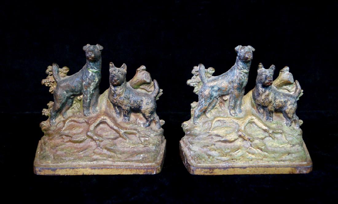 PR. DOG FIGURAL BOOKENDS (1 of 3)